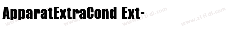 ApparatExtraCond Ext字体转换